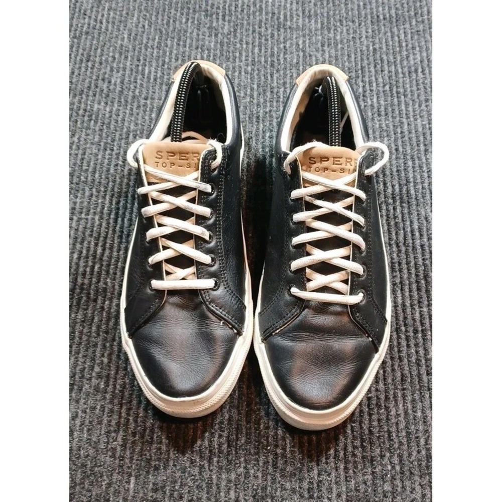 Sperry Top Sider Gold Cup Men's Comfort Sneakers Shoes Size 10.5 M Leather Black